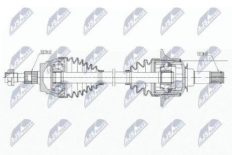 ПОЛУОСЬ NTY NPW-ME-162