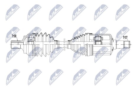 ПОЛУОСЬ NTY NPW-ME-181