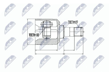 ШАРНИР РАВНЫХ УГЛОВЫХ СКОРОСТЕЙ NTY NPW-MS-036