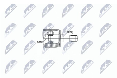 ШАРНИР РАВНЫХ УГЛОВЫХ СКОРОСТЕЙ NTY NPW-MS-047