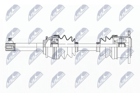 Піввісь приводу права Mitsubishi L200 98- NTY NPW-MS-051