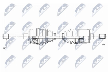 ПОЛУОСЬ NTY NPW-MS-057