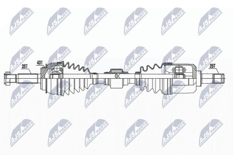 ПОЛУОСЬ NTY NPW-MS-071 (фото 1)