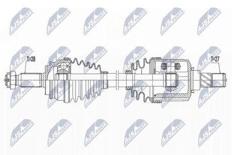 ПОЛУОСЬ NTY NPW-MS-073 (фото 1)