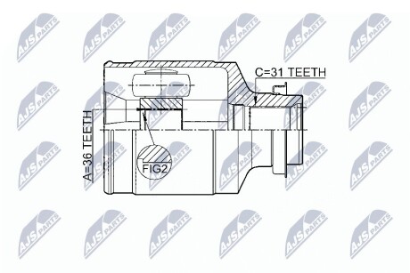 ШАРНИР РАВНЫХ УГЛОВЫХ СКОРОСТЕЙ NTY NPW-MZ-046