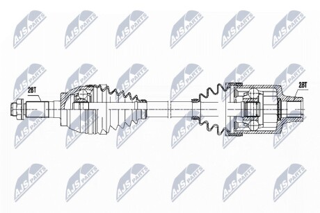 ПОЛУОСЬ NTY NPW-MZ-051