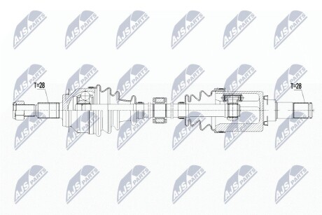 ПОЛУОСЬ NTY NPW-MZ-054