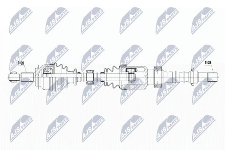 ПОЛУОСЬ NTY NPW-MZ-056