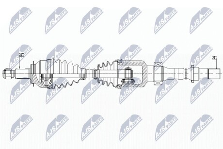 ПОЛУОСЬ NTY NPW-MZ-058