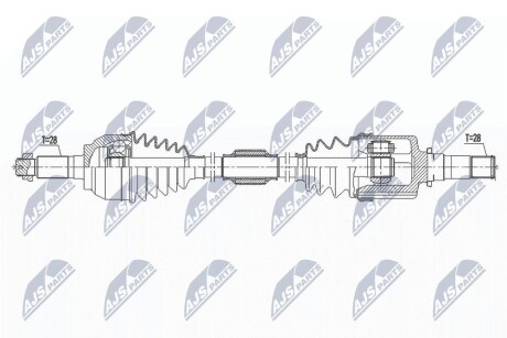 ПОЛУОСЬ NTY NPW-MZ-062