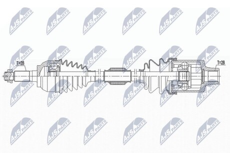 ПОЛУОСЬ NTY NPW-MZ-064 (фото 1)