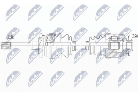 ПОЛУОСЬ NTY NPW-MZ-068