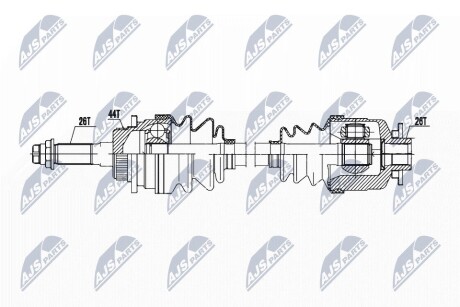 ПОЛУОСЬ NTY NPW-MZ-072 (фото 1)