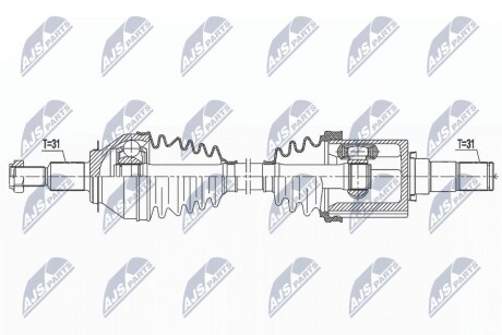 ПОЛУОСЬ NTY NPW-MZ-074