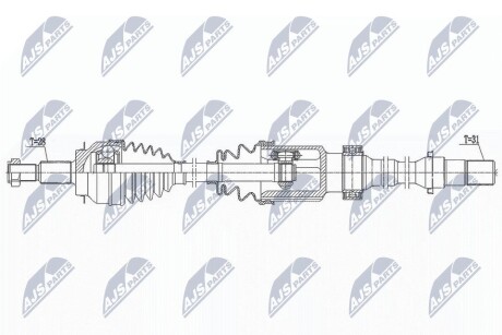 ПОЛУОСЬ NTY NPW-MZ-076