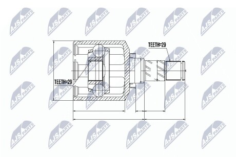 ШАРНИР РАВНЫХ УГЛОВЫХ СКОРОСТЕЙ NTY NPW-NS-044