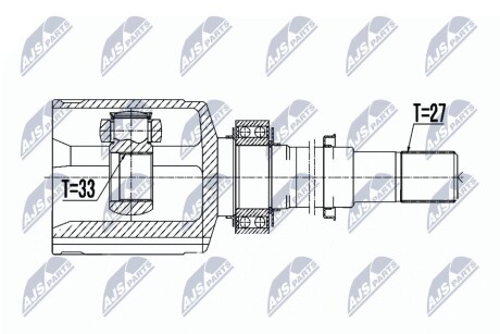 ШАРНИР РАВНЫХ УГЛОВЫХ СКОРОСТЕЙ NTY NPW-NS-063