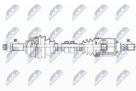 ПОЛУОСЬ NTY NPW-NS-068