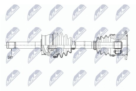 ПОЛУОСЬ NTY NPW-NS-086