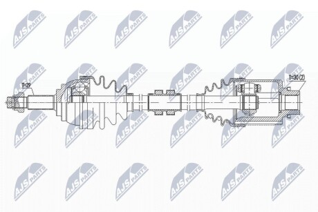 ПОЛУОСЬ NTY NPW-NS-088