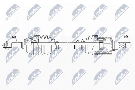 ПОЛУОСЬ NTY NPW-NS-090