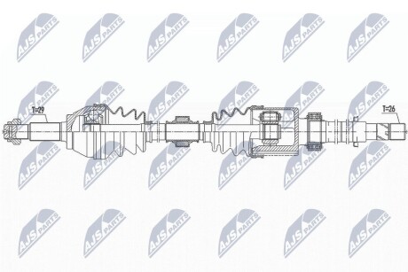 ПОЛУОСЬ NTY NPW-NS-094