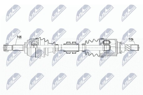 ПОЛУОСЬ NTY NPW-NS-100