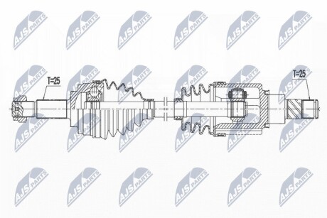 ПОЛУОСЬ NTY NPW-NS-112