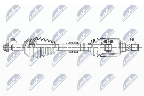 ПОЛУОСЬ NTY NPW-NS-120