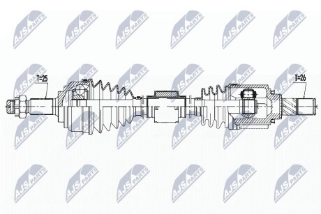 ПОЛУОСЬ NTY NPW-NS-138