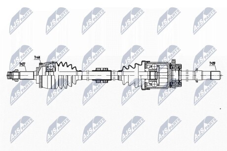 ПОЛУОСЬ NTY NPW-NS-142