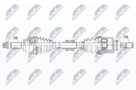 ПОЛУОСЬ NTY NPW-NS-144