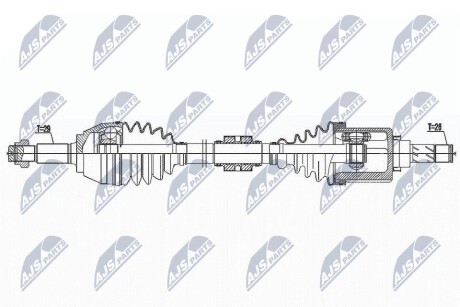 ПОЛУОСЬ NTY NPW-NS-146