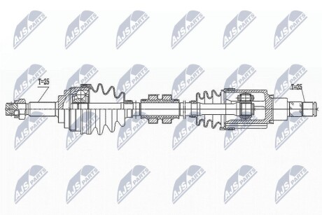 ПОЛУОСЬ NTY NPW-NS-152