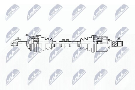 ПОЛУОСЬ NTY NPW-NS-158