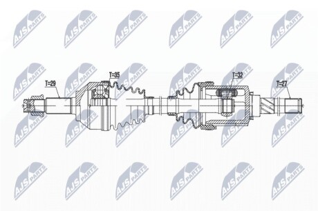 ПОЛУОСЬ NTY NPW-NS-165