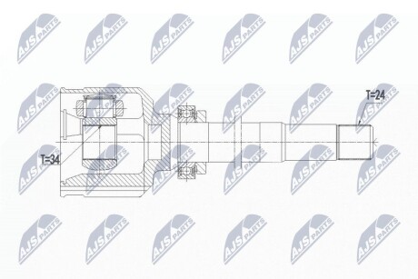 ШАРНИР РАВНЫХ УГЛОВЫХ СКОРОСТЕЙ NTY NPW-PE-020