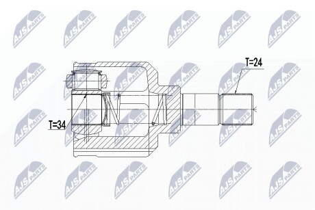 ШАРНИР РАВНЫХ УГЛОВЫХ СКОРОСТЕЙ NTY NPW-PE-024