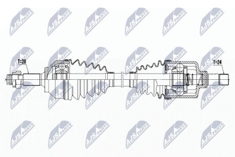 ПОЛУОСЬ NTY NPW-PE-027