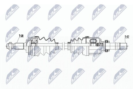 ПОЛУОСЬ NTY NPW-PE-037 (фото 1)