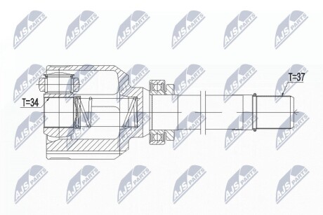 ШАРНИР РАВНЫХ УГЛОВЫХ СКОРОСТЕЙ NTY NPW-PE-038