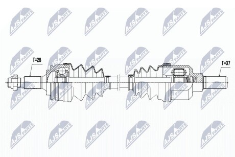 ПОЛУОСЬ NTY NPW-PE-039