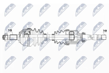 ПОЛУОСЬ NTY NPW-PE-045