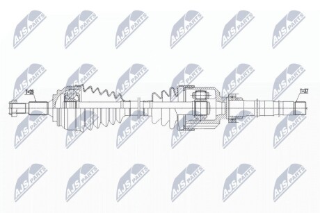 ПОЛУОСЬ NTY NPW-PE-071 (фото 1)