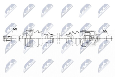 ПОЛУОСЬ NTY NPW-PE-077