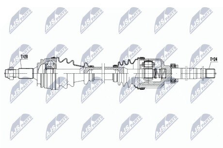 ПОЛУОСЬ NTY NPW-PE-079