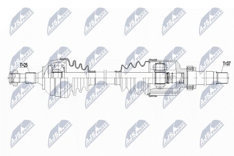 ПОЛУОСЬ NTY NPW-PE-081 (фото 1)