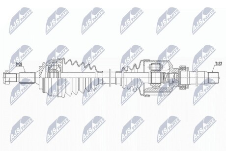 ПОЛУОСЬ NTY NPW-PE-089