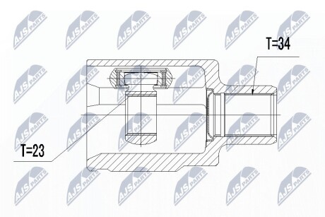 ШАРНИР РАВНЫХ УГЛОВЫХ СКОРОСТЕЙ NTY NPW-PL-030