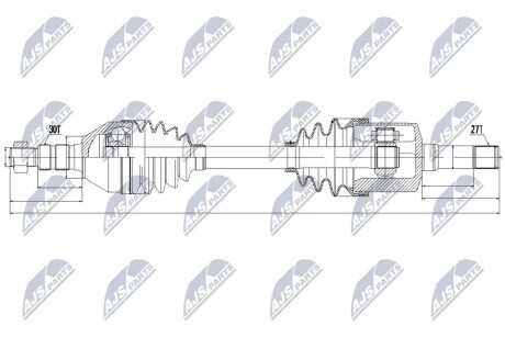 ПОЛУОСЬ NTY NPW-PL-033